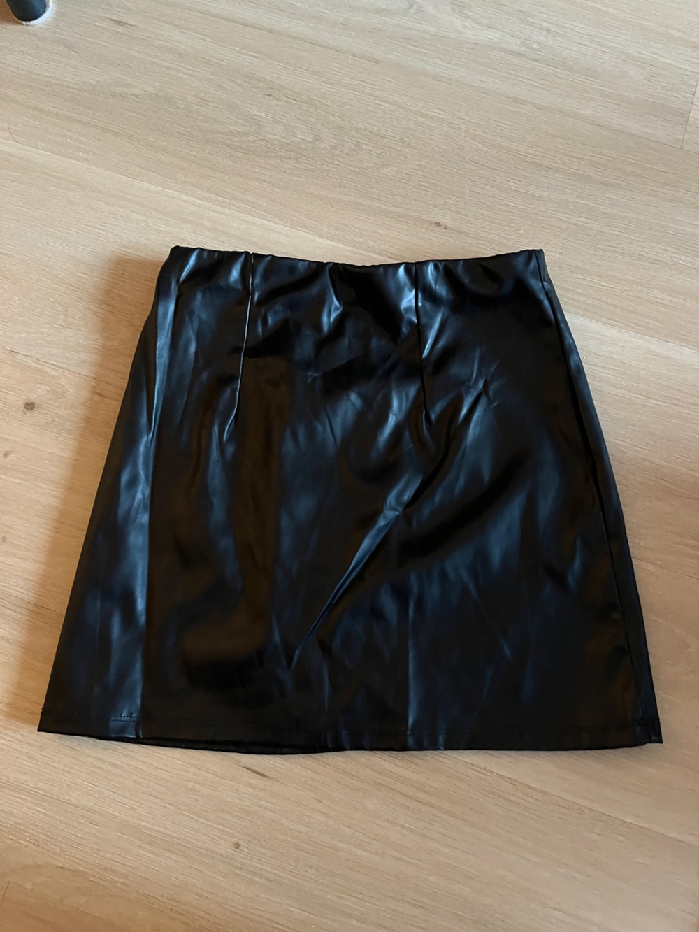 ASOS Black Faux Leather Pencil Skirt